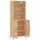 Sonata H Висок шкаф, дъб сонома, 69,5x34x180 см, инженерно дърво