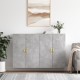 Sonata Dulap cu montaj pe perete, 2 buc, gri beton, 69,5x34x90 cm