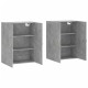 Sonata Dulap cu montaj pe perete, 2 buc, gri beton, 69,5x34x90 cm