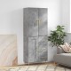 Sonata H Висок шкаф, бетонно сив, 69,5x34x180 см, инженерно дърво