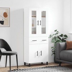 Sonata H Висок шкаф, бял, 69,5x34x180 см, инженерно дърво - Corpuri, vitrine, biblioteci modulare