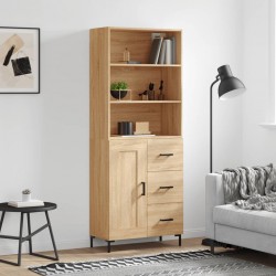 Sonata H Висок шкаф, дъб сонома, 69,5x34x180 см, инженерно дърво - Corpuri, vitrine, biblioteci modulare