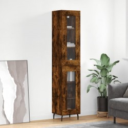 Sonata H Висок шкаф, опушен дъб, 34,5x34x180 см, инженерно дърво - Living