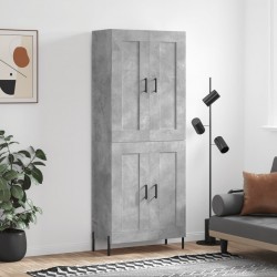Sonata H Висок шкаф, бетонно сив, 69,5x34x180 см, инженерно дърво - Corpuri, vitrine, biblioteci modulare