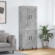 Sonata H Висок шкаф, бетонно сив, 69,5x34x180 см, инженерно дърво