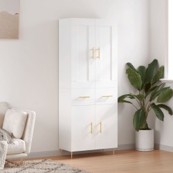 Sonata H Висок шкаф, бял, 69,5x34x180 см, инженерно дърво - Corpuri, vitrine, biblioteci modulare