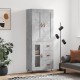 Sonata H Висок шкаф, бетонно сив, 69,5x34x180 см, инженерно дърво