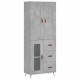 Sonata Dulap înalt, gri beton, 69,5x34x180, lemn compozit