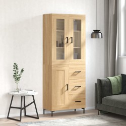 Sonata H Висок шкаф, дъб сонома, 69,5x34x180 см, инженерно дърво - Corpuri, vitrine, biblioteci modulare