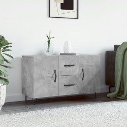 Sonata H Сайдборд, бетонно сив, 100x36x60 см, инженерно дърво - Corpuri, vitrine, biblioteci modulare