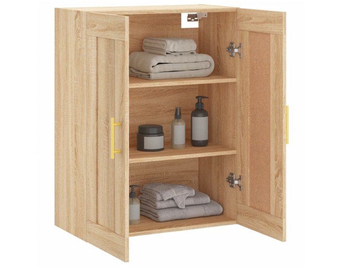 Sonata Dulap TV pe perete stejar sonoma, 69,5x34x90 cm, lemn prelucrat