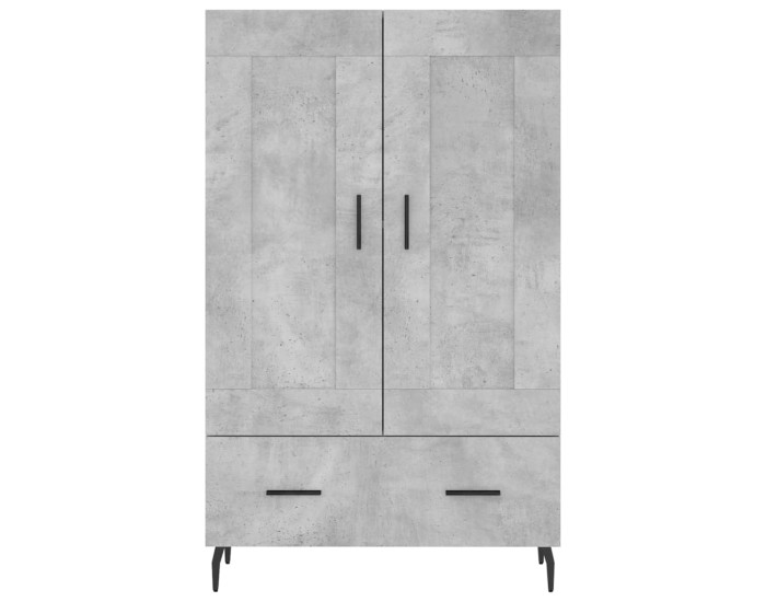 Sonata Dulap înalt, gri beton, 69,5x31x115 cm, lemn compozit