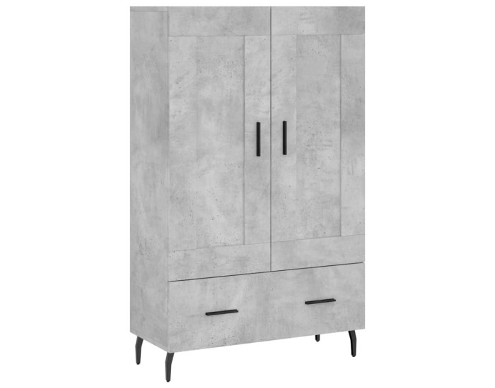 Sonata Dulap înalt, gri beton, 69,5x31x115 cm, lemn compozit