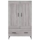 Sonata Dulap gri Sonoma 69,5x31x115 cm, lemn prelucrat