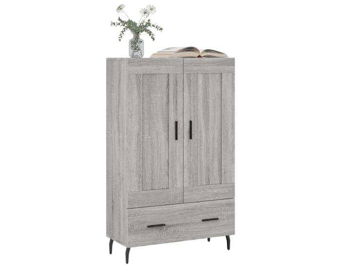 Sonata Dulap gri Sonoma 69,5x31x115 cm, lemn prelucrat