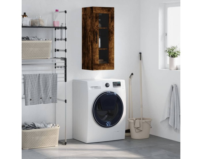 Sonata H Стенен шкаф опушен дъб 34,5x34x90 см