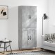 Sonata H Висок шкаф, бетонно сив, 69,5x34x180 см, инженерно дърво