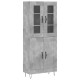 Sonata Dulap înalt, gri beton, 69,5x34x180, lemn compozit