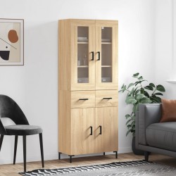 Sonata H Висок шкаф, дъб сонома, 69,5x34x180 см, инженерно дърво - Corpuri, vitrine, biblioteci modulare