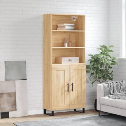 Sonata H Висок шкаф, дъб сонома, 69,5x34x180 см, инженерно дърво - Corpuri, vitrine, biblioteci modulare