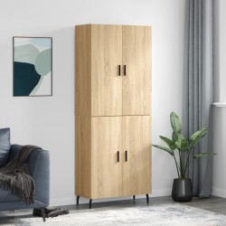 Sonata H Висок шкаф, дъб сонома, 69,5x34x180 см, инженерно дърво - Living