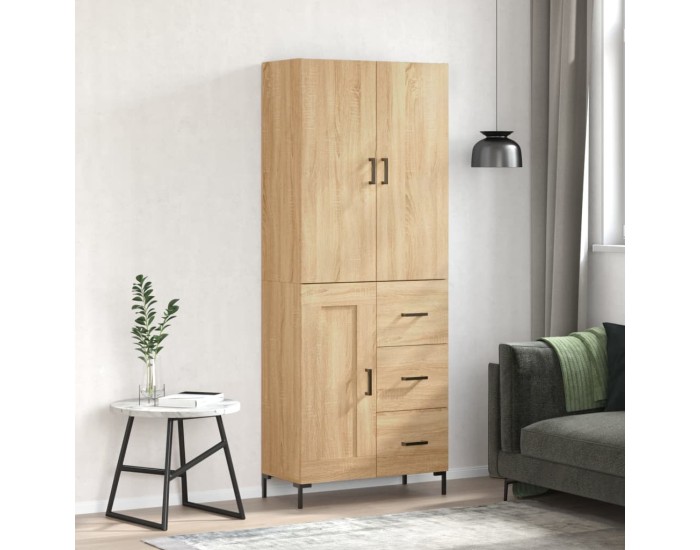 Sonata Dulap înalt, stejar sonoma, 69,5x34x180 cm, lemn compozit