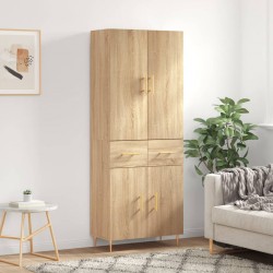 Sonata H Висок шкаф, дъб сонома, 69,5x34x180 см, инженерно дърво - Living