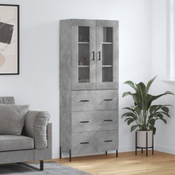 Sonata H Висок шкаф, бетонно сив, 69,5x34x180 см, инженерно дърво - Corpuri, vitrine, biblioteci modulare
