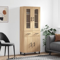 Sonata H Висок шкаф, дъб сонома, 69,5x34x180 см, инженерно дърво - Corpuri, vitrine, biblioteci modulare