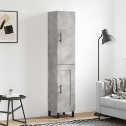 Sonata H Висок шкаф, бетонно сив, 34,5x34x180 см, инженерно дърво - Living
