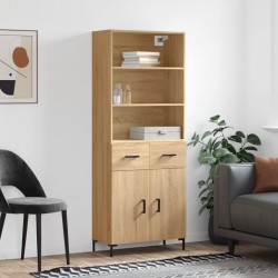 Sonata H Висок шкаф, дъб сонома, 69,5x34x180 см, инженерно дърво - Corpuri, vitrine, biblioteci modulare