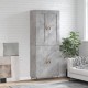 Sonata H Висок шкаф, бетонно сив, 69,5x34x180 см, инженерно дърво