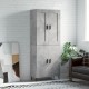 Sonata Dulap înalt, gri beton, 69,5x34x180, lemn compozit