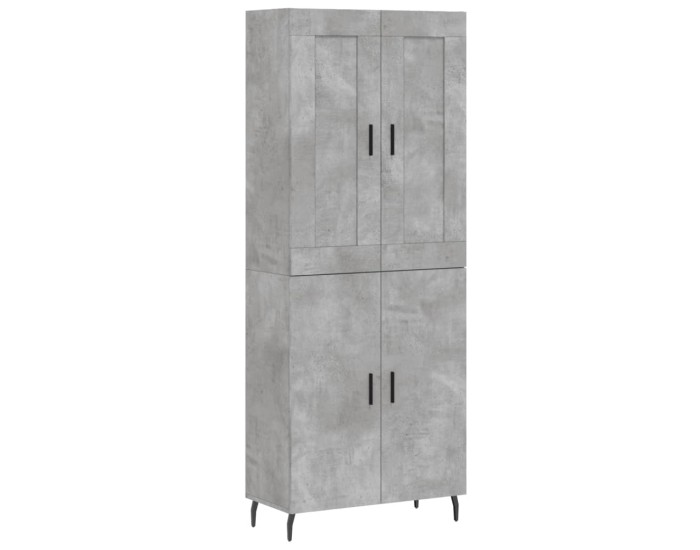 Sonata Dulap înalt, gri beton, 69,5x34x180, lemn compozit