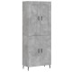 Sonata Dulap înalt, gri beton, 69,5x34x180, lemn compozit