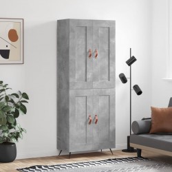Sonata H Висок шкаф, бетонно сив, 69,5x34x180 см, инженерно дърво - Corpuri, vitrine, biblioteci modulare