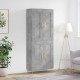 Sonata H Висок шкаф, бетонно сив, 69,5x34x180 см, инженерно дърво