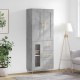Sonata H Висок шкаф, бетонно сив, 69,5x34x180 см, инженерно дърво
