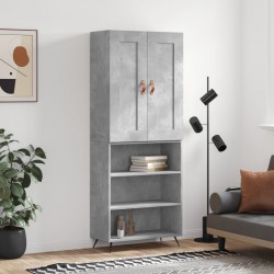 Sonata H Висок шкаф, бетонно сив, 69,5x34x180 см, инженерно дърво - Corpuri, vitrine, biblioteci modulare