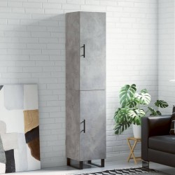 Sonata H Висок шкаф, бетонно сив, 34,5x34x180 см, инженерно дърво - Living