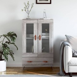 Sonata H Висок шкаф, сив сонома, 69,5x31x115 см, инженерно дърво - Corpuri, vitrine, biblioteci modulare