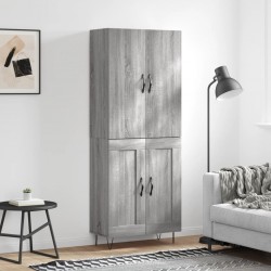 Sonata H Висок шкаф, сив сонома, 69,5x34x180 см, инженерно дърво - Corpuri, vitrine, biblioteci modulare