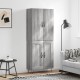 Sonata Dulap înalt, gri sonoma, 69,5x34x180 cm, lemn compozit