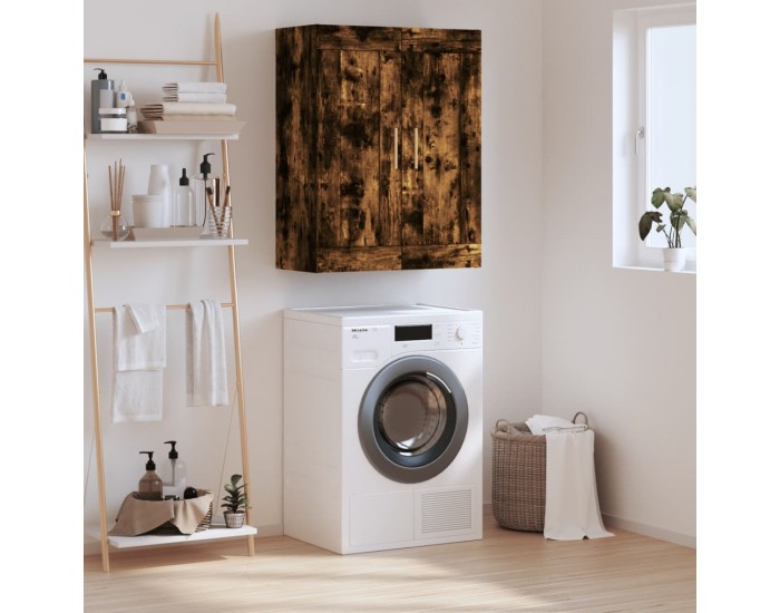 Sonata H Стенен шкаф опушен дъб 69,5x34x90 см инженерно дърво
