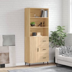 Sonata H Висок шкаф, дъб сонома, 69,5x34x180 см, инженерно дърво - Corpuri, vitrine, biblioteci modulare
