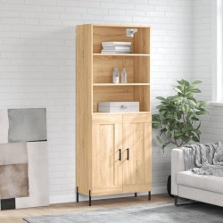 Sonata H Висок шкаф, дъб сонома, 69,5x34x180 см, инженерно дърво - Corpuri, vitrine, biblioteci modulare