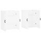 Sonata Dulapuri cu montaj pe perete, 2 buc, alb, 69,5x34x90 cm