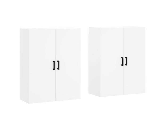 Sonata Dulapuri cu montaj pe perete, 2 buc, alb, 69,5x34x90 cm