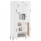 Sonata H Висок шкаф, бял, 69,5x34x180 см, инженерно дърво