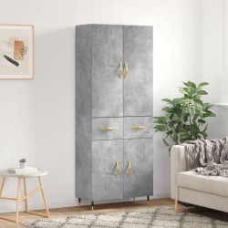 Sonata H Висок шкаф, бетонно сив, 69,5x34x180 см, инженерно дърво - Corpuri, vitrine, biblioteci modulare